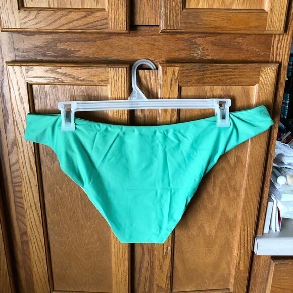 NWT J Crew Eco New Elle High Leg Bikini Bottom Green - 2X - Picture 5 of 9